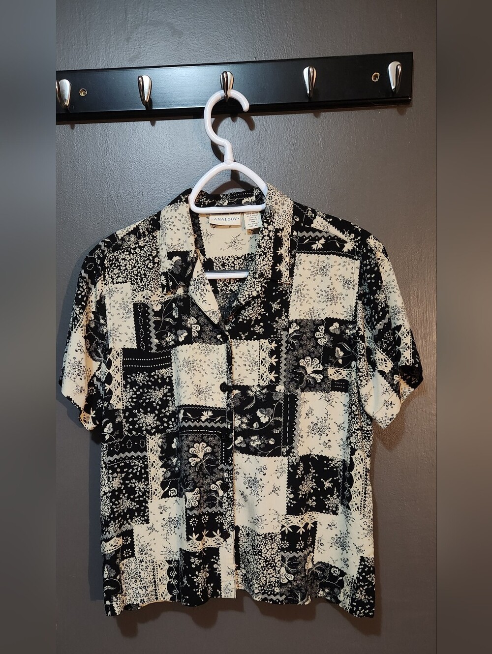 ANALOGY Vintage Patchwork Blouse